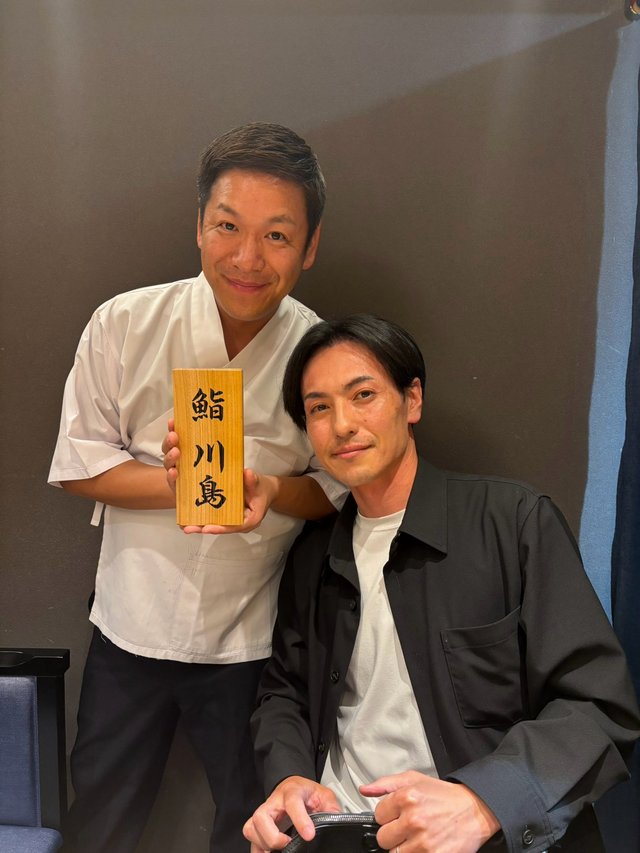 はんにゃ川島さんと、鮨川島にて
