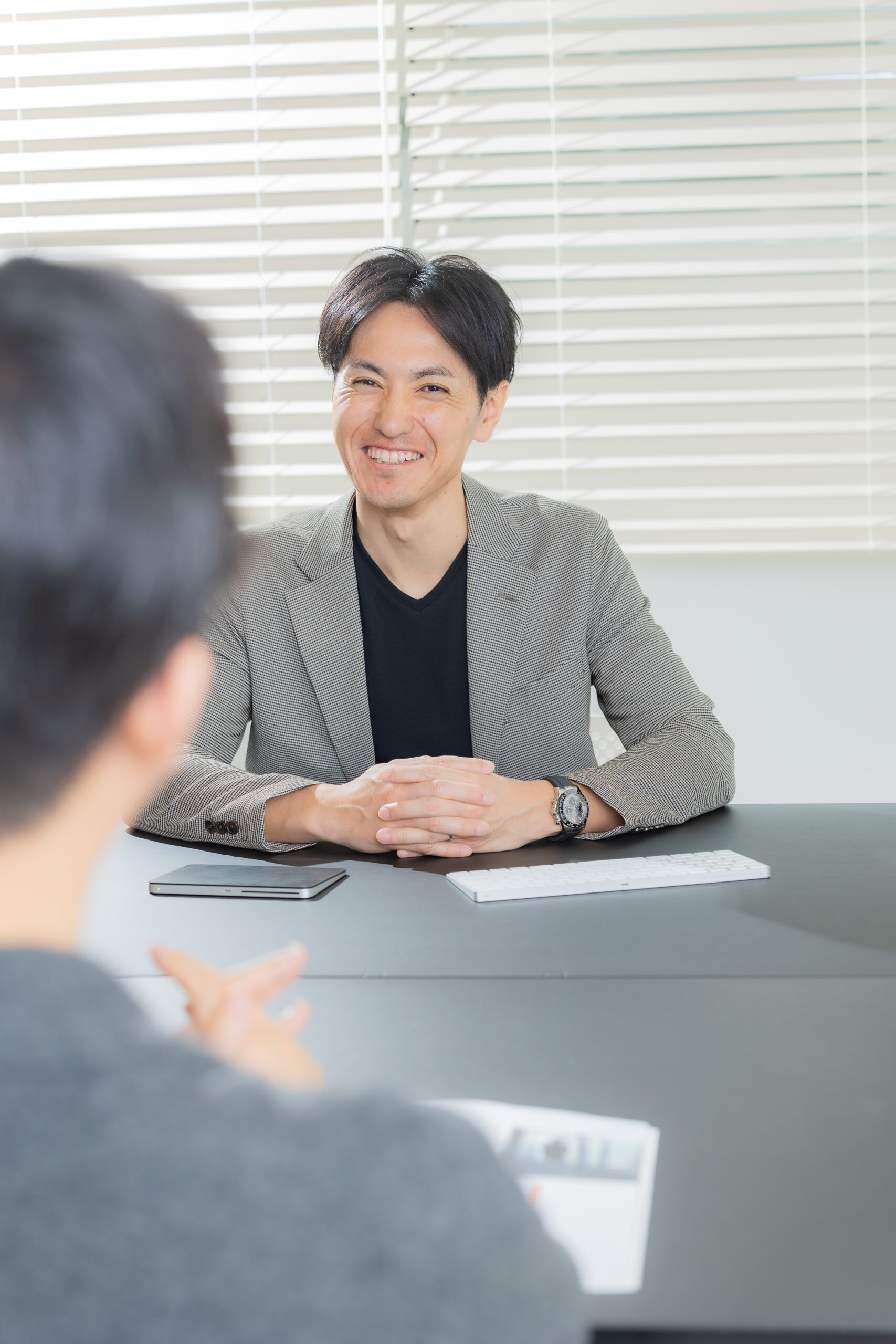 分かりやすく伝える面談の様子